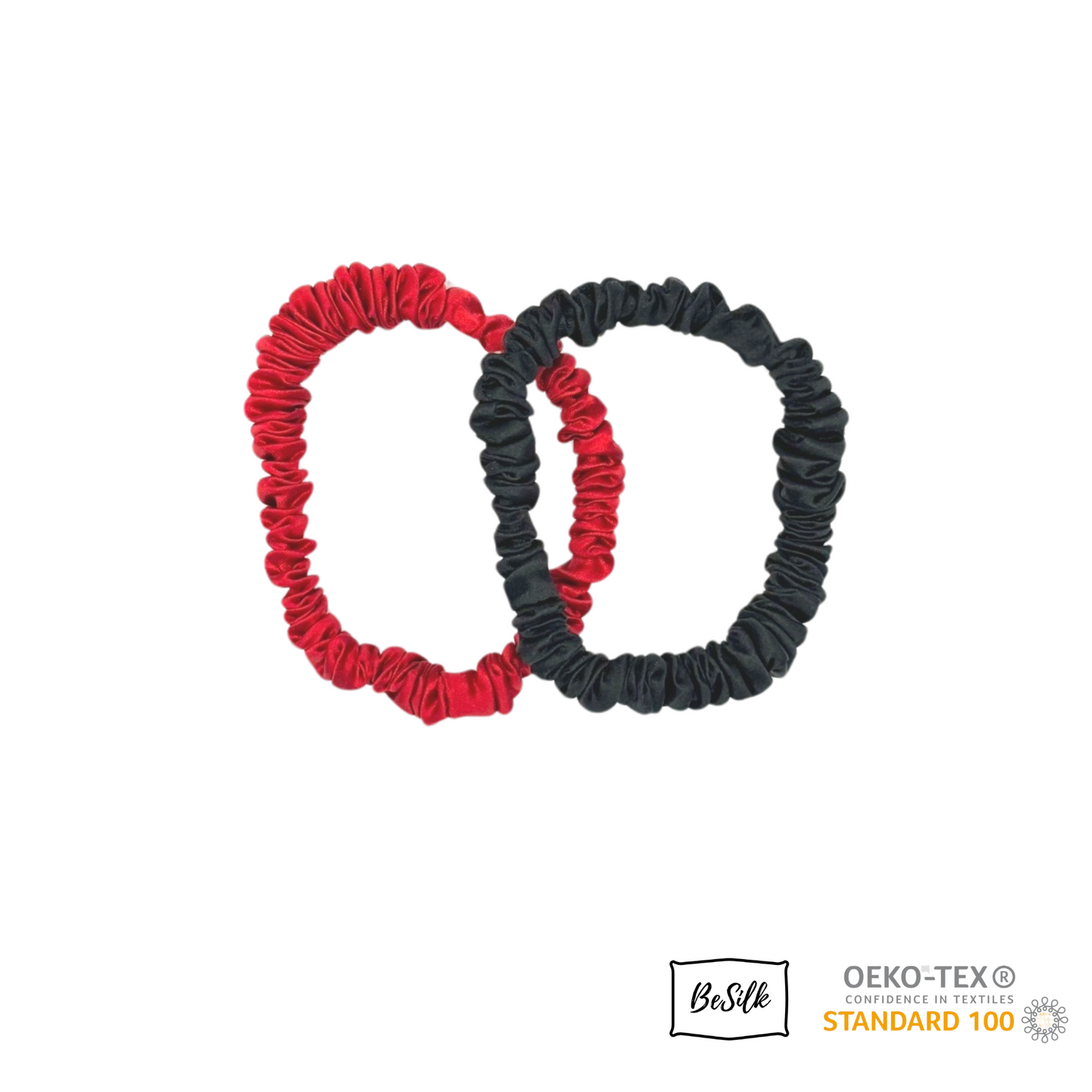 Duo Scrunchies Red and Black