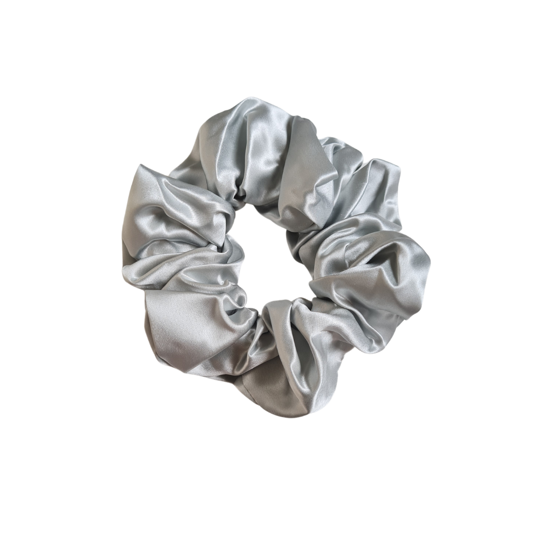 Scrunchie Maxi Gris Silver