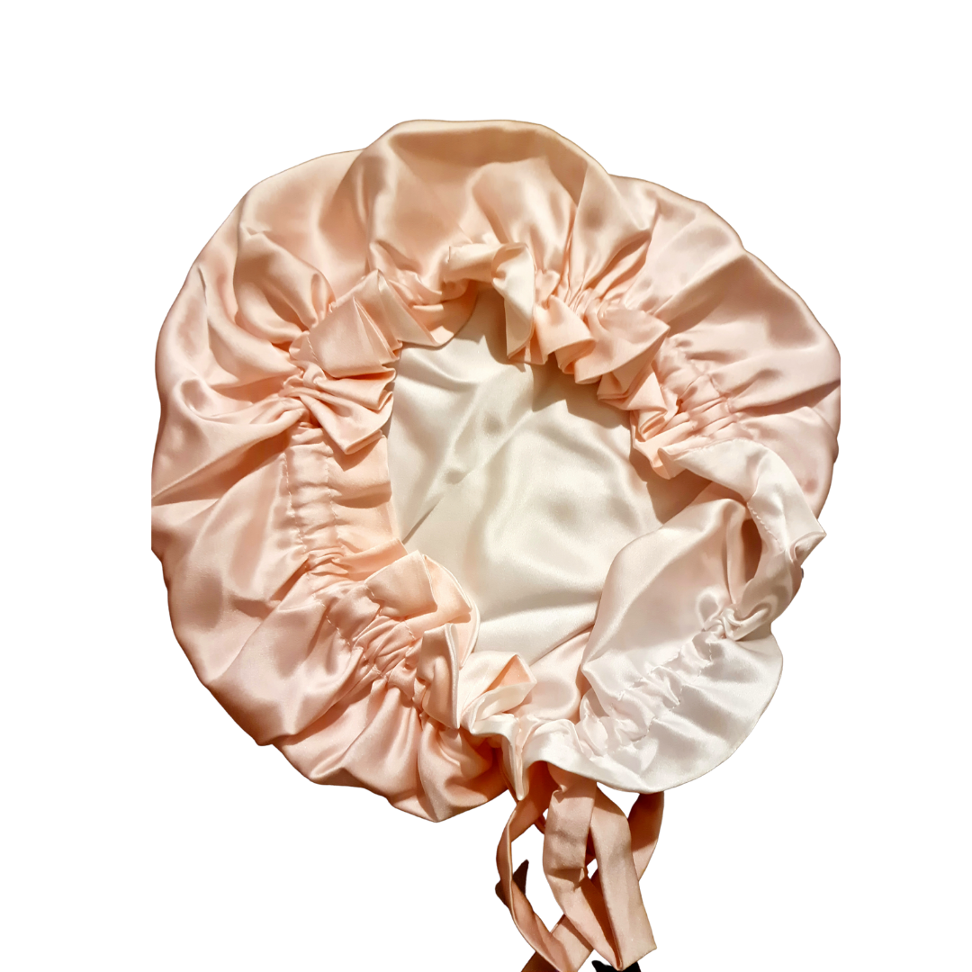 Bonnet de Nuit BeSilk™ Rose et Blanc